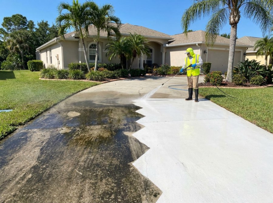 Driveway cleaning
