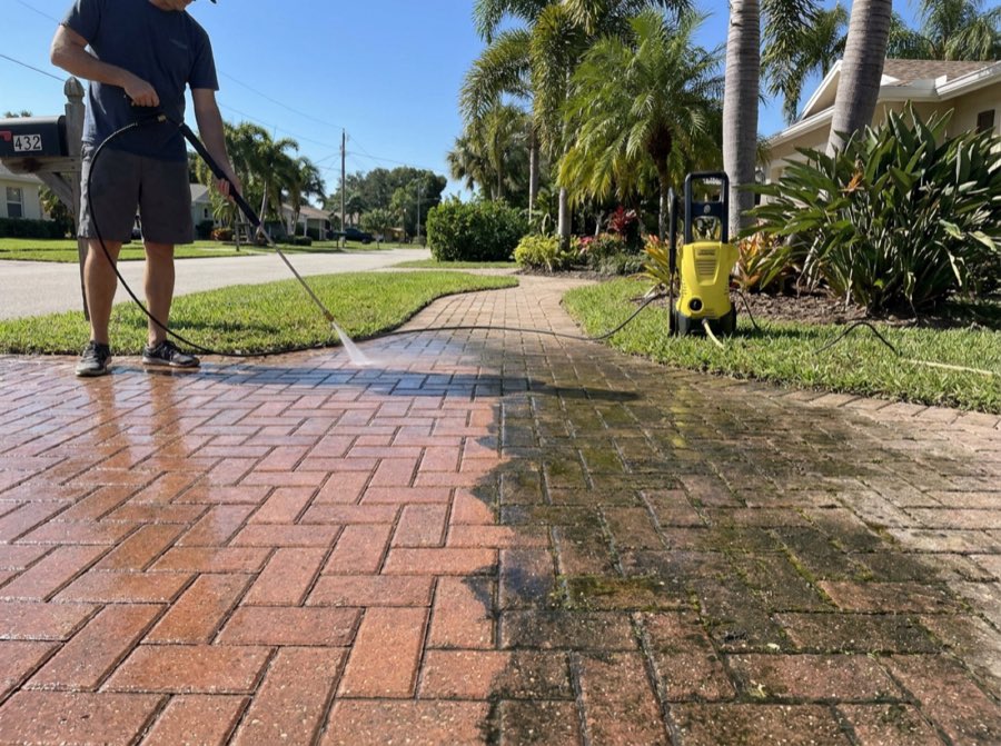 Sidewalk cleaning