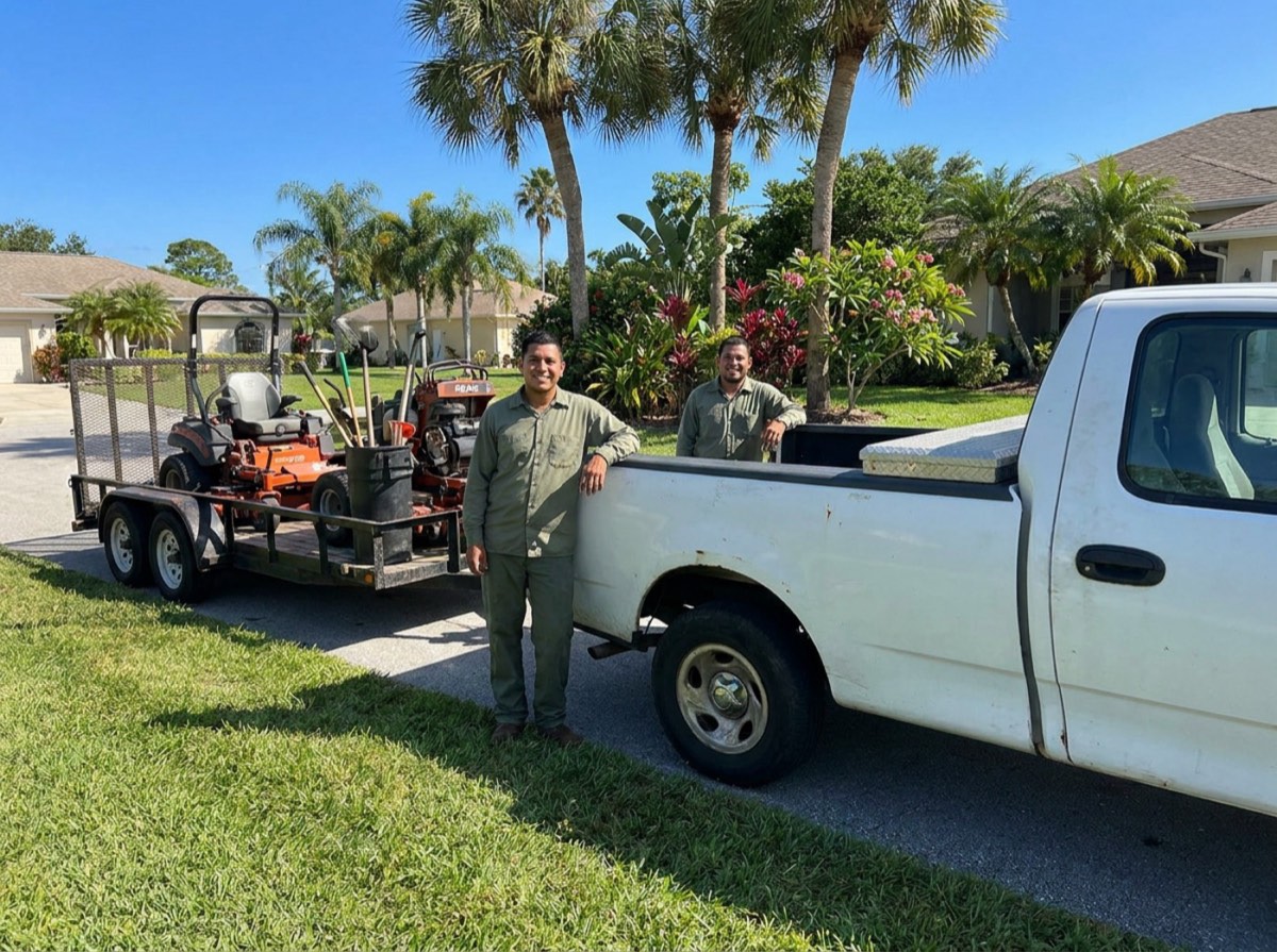 Our team and truck