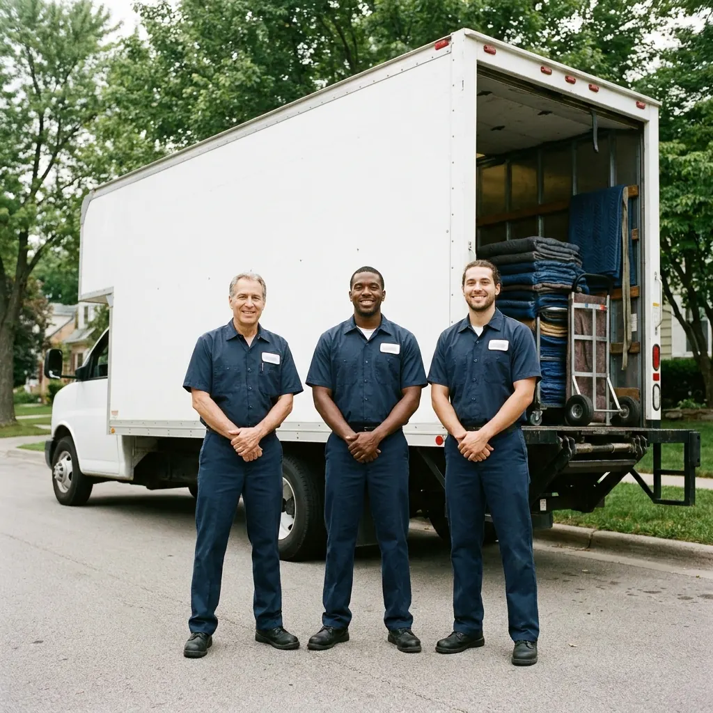 The Two Bridges crew beside their truck