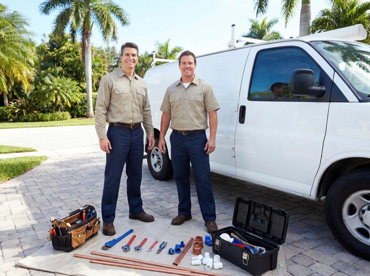 Our team and truck