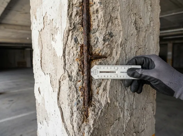 Garage column repair